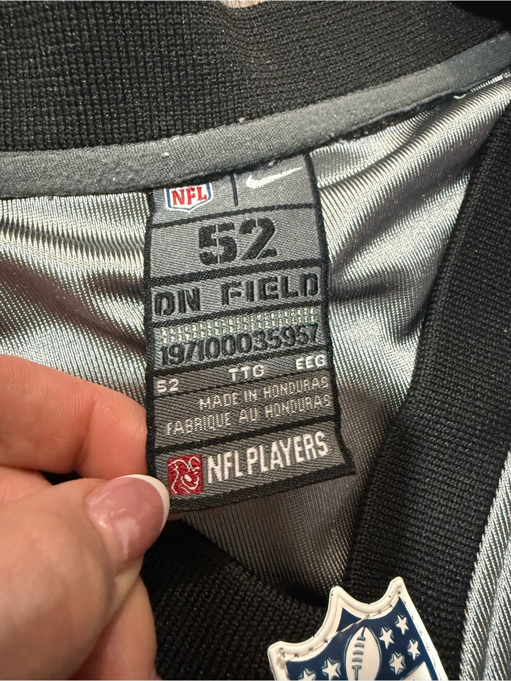 Nike Dallas Cowboys Tony Romo #9 Silver On Field NFL Jersey 52 - Picture 2 of 5